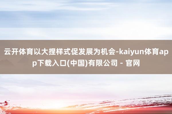 云开体育以大捏样式促发展为机会-kaiyun体育app下载入口(中国)有限公司 - 官网